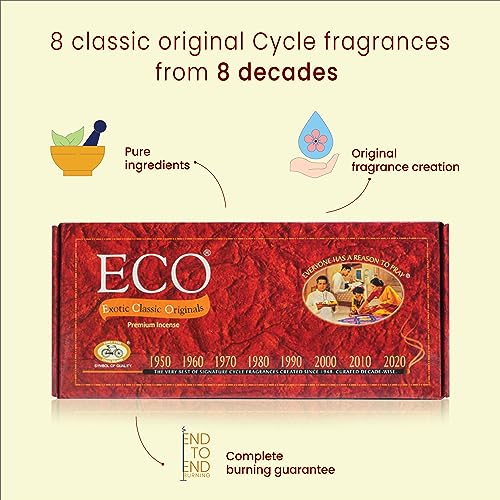 Cycle Pure Eco Handcrafted Premium Incense, Pack of 2, 7 Fragrances, Woody, Sandal, Floral, Fruity, Rose Incense for Festivals, Gifting, Special Occasions - Image 4