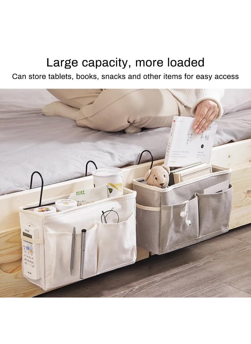 DD RETAILS DD Retails Multifunctional Bedside Hanging Storage Bag Bedroom Caddy Organizer With Pockets Cabinet Hanging Pocket For Bunk And Hospital Beds Dorm Rooms Bed Crib Bed Rails Bedside Storage Bag  - Image 3