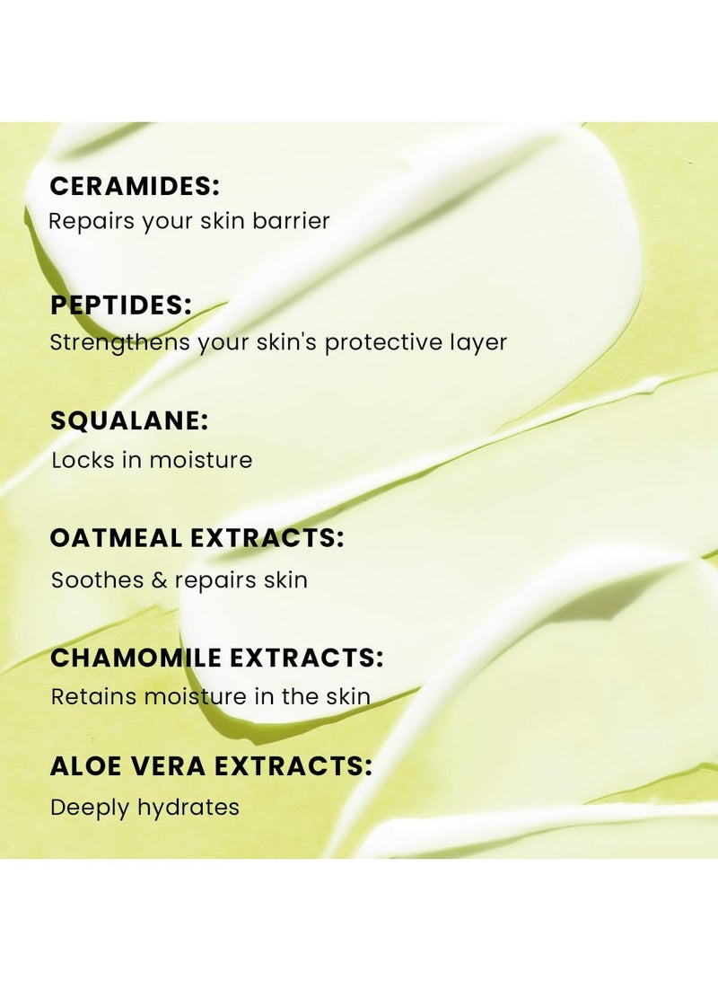 HYPHEN Barrier Care Face Cream for Oily & Combination Skin | Lightweight Peptide and Ceramide Face Moisturizer | Strengthens Skin Barrier & Deeply Hydrates | Oil Free Face Moisturizer |50Ml - Image 3