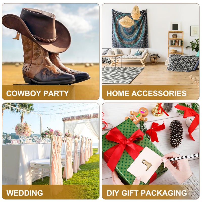 100 Pcs Natural Wood Cutouts for Wedding Boots Crafts Home Party Festival Decorations - Image 5