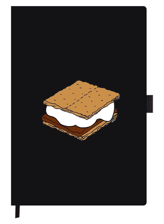 Theodor Designer A5 Thick Black Hardcover Notebook Ice Cream - Image 1