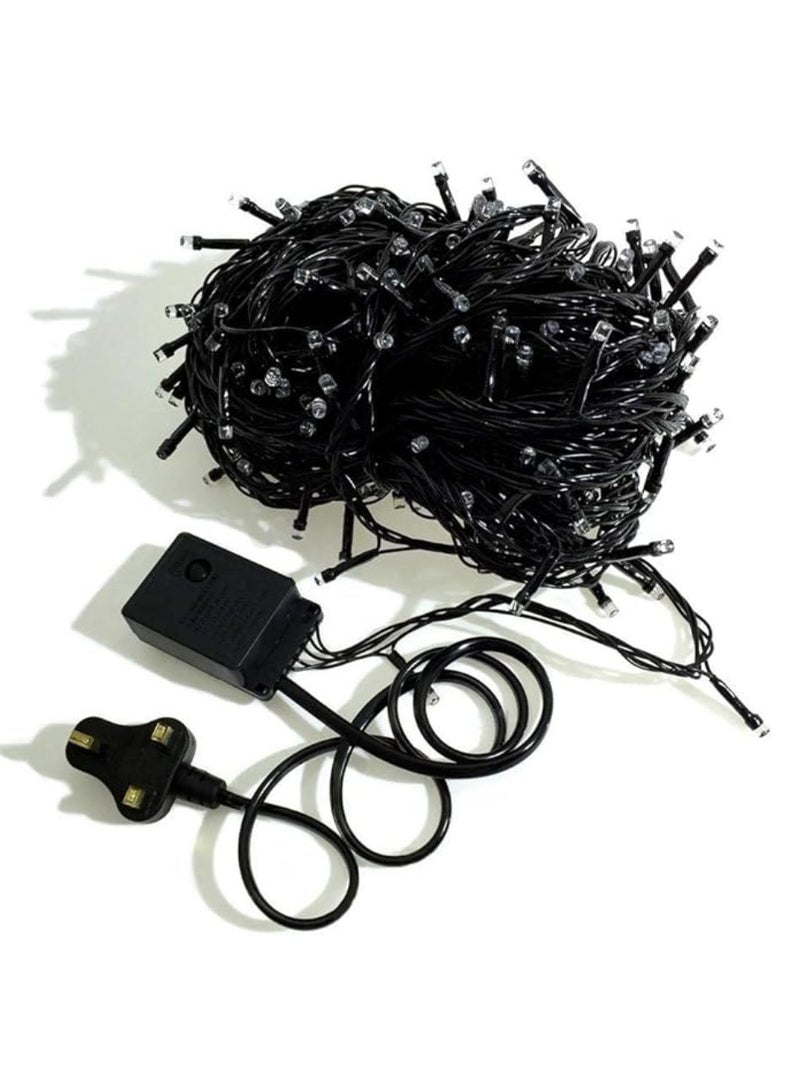 جيهام ضوء خارجي رمضاني 23 متر 300 LED متعدد الألوان LED ضوء خرافي خارجي مقاوم للماء لديكور رمضان ضوء ستارة للمنزل والديكور الخارجي ضوء متعدد الأوضاع يعمل - Image 4