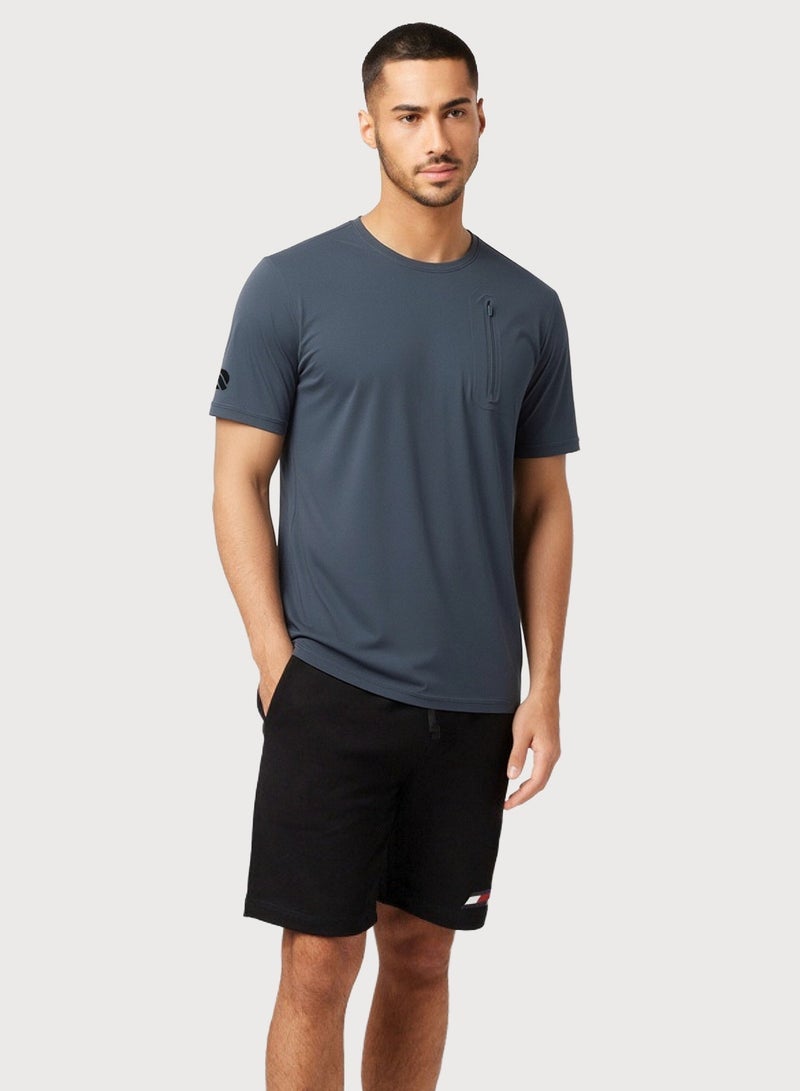 QUASER Mens T-Shirt O-Neck Sports Short Sleeves,Everyday Tee For Men,Comfortable Soft Men's T-shirt - Image 1