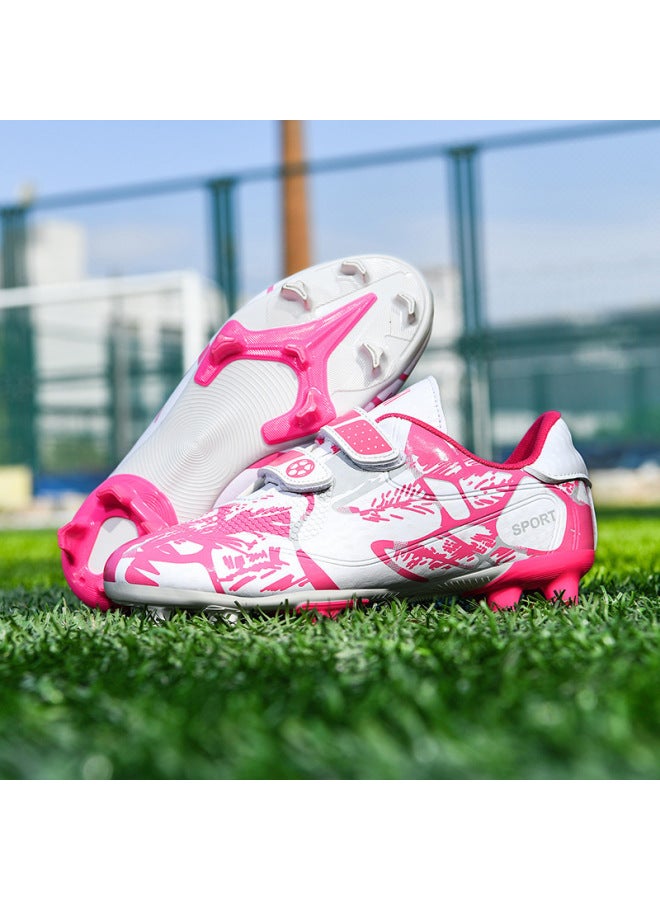Children's Soccer Shoes For Boys, Breathable Cleats With Long Studs, Suitable For Elementary School Students, C. Ronaldo Youth-specific Soccer Shoes For Boys And Girls