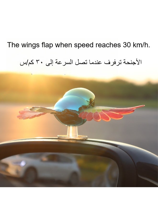 مجموعة الطيور الطائرة الديناميكية (عبوة مزدوجة) | تفتح جناحيها تلقائيًا فوق 30 كم/س | إكسسوار السيارة الأكثر جذبًا للأنظار - Image 3