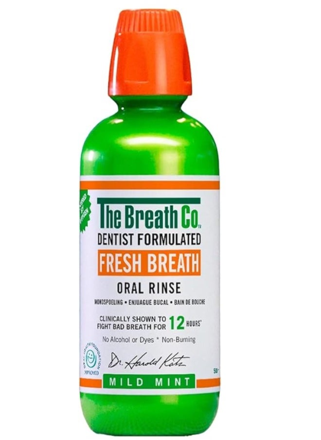 The Breath Co. - Fresh Breath Oral Rinse Mild Mint 500 ml - Image 1