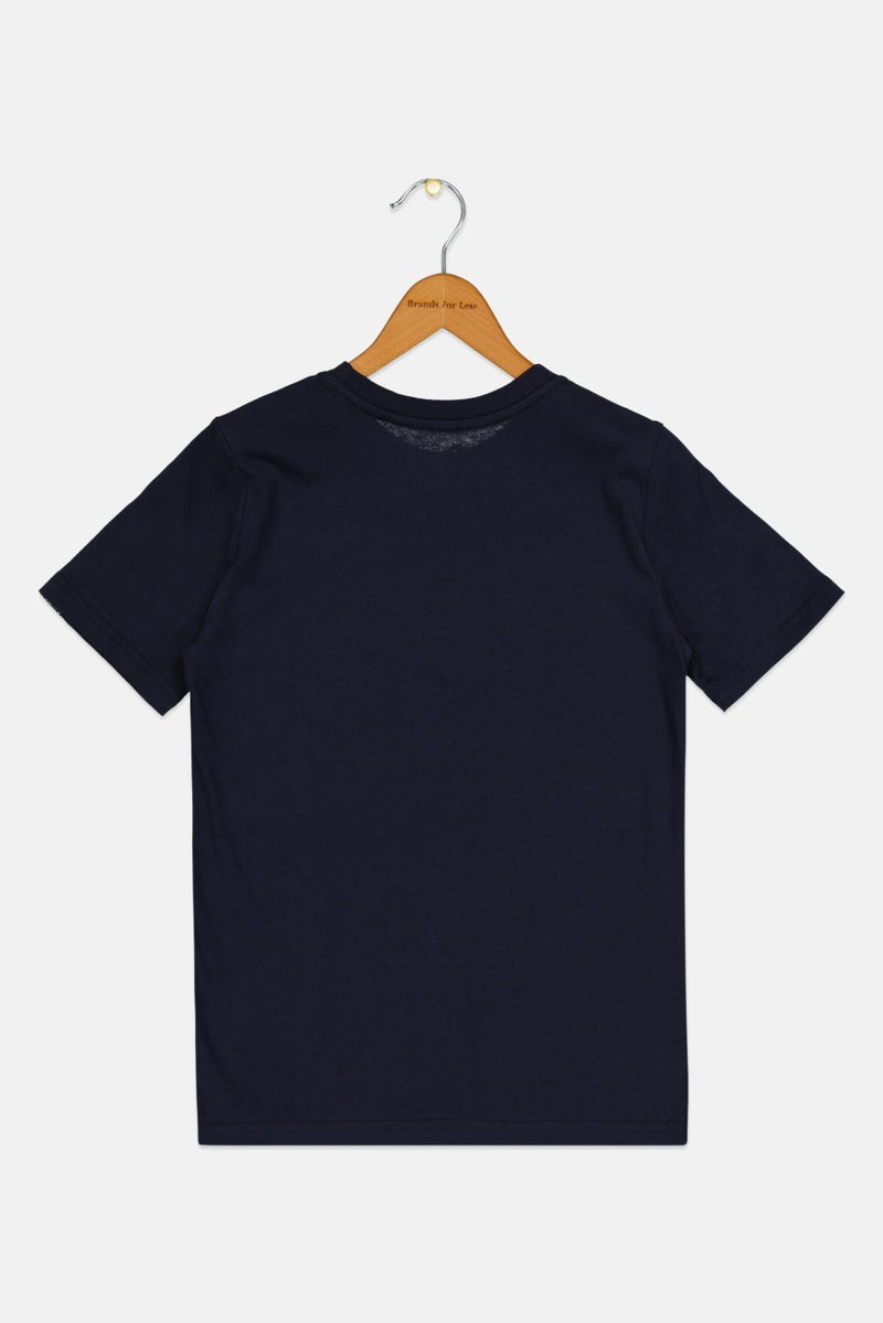 PUMA Kids Boy Sportswear Fit Short Sleeve Outdoor T-Shirt, Navy - Image 2