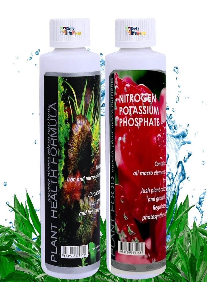 VAYINATO Aquatic Remedies Plant Health Formula & Plant Food Combo, 2x220ML (Complete Aquatic Plant Micro & Macro Nutrients) - Image 1