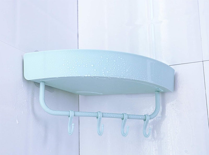 MEZON Wall Mounted Kitchen Hanging Plastic Rack Storage Organizer Multicolour - Image 5