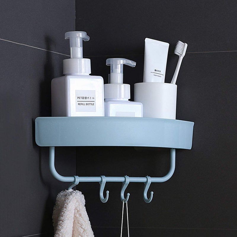 MEZON Wall Mounted Kitchen Hanging Plastic Rack Storage Organizer Multicolour - Image 3