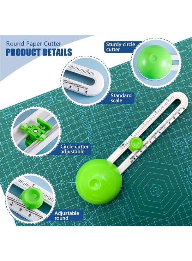 RYNX Circular Paper Cutter Rotary Trimmer Craft Supplies Green Card Cutters - Image 3