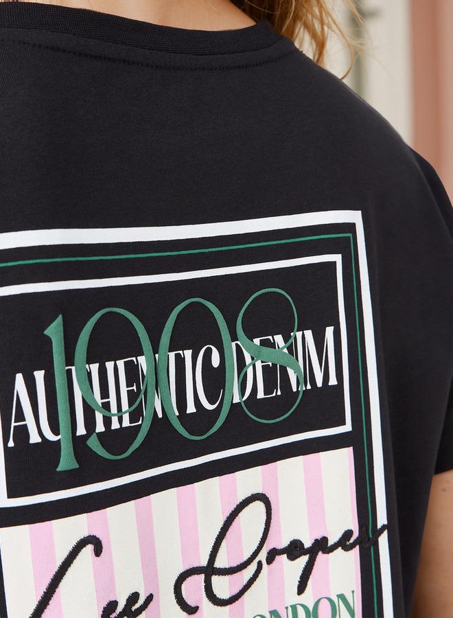 لي كوبر تيشيرت بشعار إل سي للنساء - Image 4