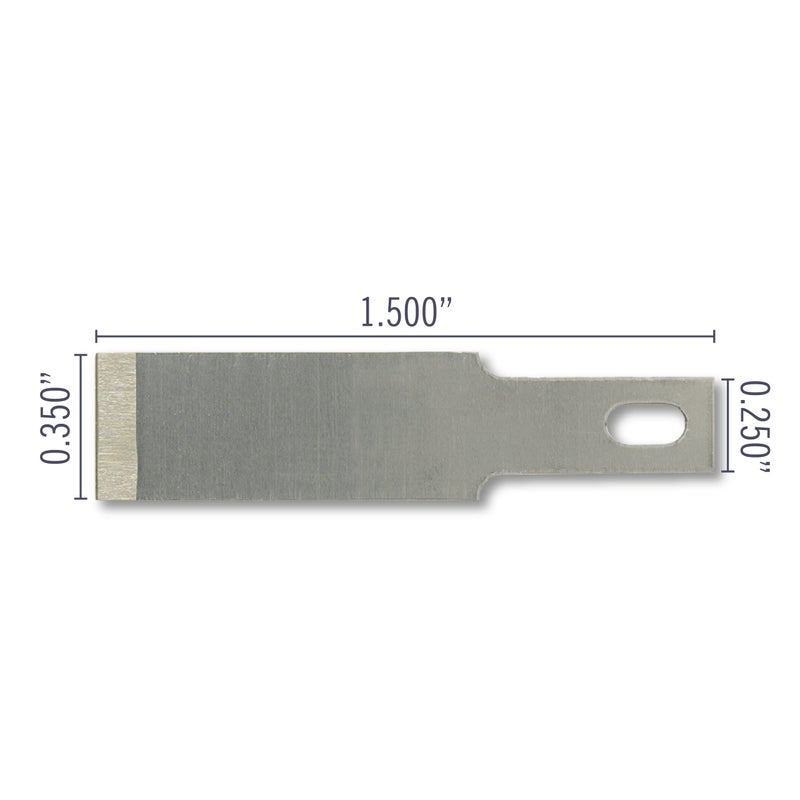 Excel Blades #17 Chisel Blades â€“ 100 Pack Carbon Steel Chisel Replacement Blades - Heavy Duty Craft Knives Blade Set For Precision Chiseling, Shaving, Carving & Trimming â€“ Made in USA - Image 2
