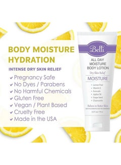 Belli Belli Skincare All Day Moisturizer Body Lotion for All Skin Type, Comforts Dry Skin, Long Lasting & Hydrating, Pregnancy Safe, Vegan based, Chemical Free, 6.5 Oz  - Image 3