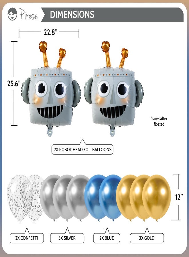 Pirese Robot Birthday Party Decorations, Robot Party Decorations, Robot Happy Birthday Banner | Robot Party Supplies | Robot Decorations | Robot Balloons | Robot Birthday Decorations | Kids Robot Decor - Image 4