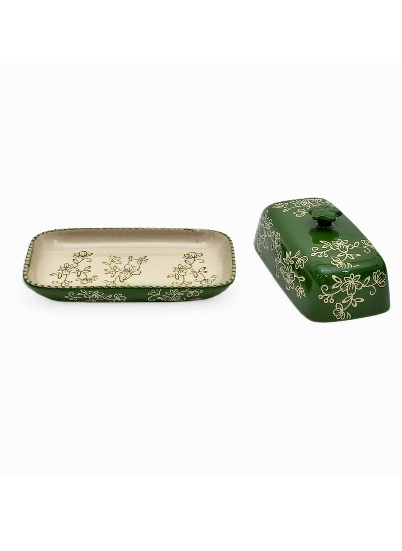 Temp-tations temp-tations® Floral Lace Bakeware Set,7 Piece Completer Set- Green  - Image 3