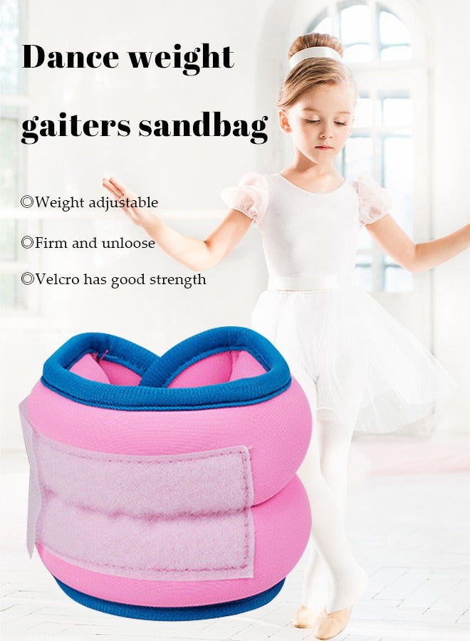 DUNISO طقم أوزان كاحل 2 قطعة لأوزان الساق والذراع والمعصم مع حزام قابل للتعديل للنساء والرجال لليوغا والمشي والجري والرقص واللياقة البدنية (وردي) - Image 4