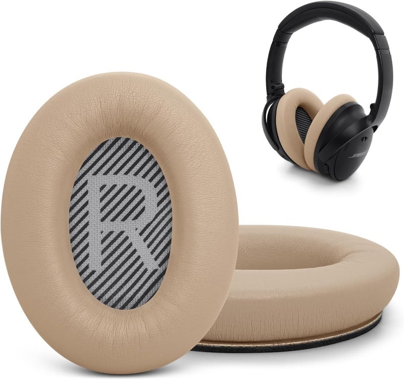 GEVO Premium Replacement Ear Pads for Bose QC35 & QC35ii Headphones Made by - Comfortable Adaptive Memory Foam and Extra Durable - Fits QuietComfort 35 & 35ii / SoundLink 1&2 AE | Beige - Image 1