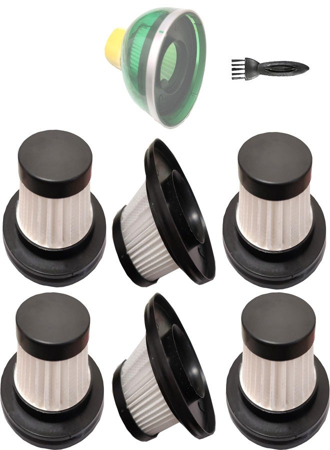 Feenynic 6 Pack Hepa Filters Replacement Compatible with Horsepower Duck Vacuum Cleaner as Seen on TV. Washable and Durable Filters for Duck Compact Cordless Vacuum. (Vacuum isn't Included） - Image 1