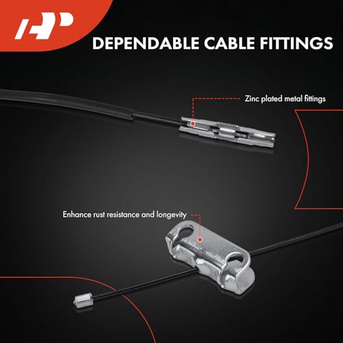 A-Premium Intermediate Side Parking Brake Cable Assembly Compatible with GMC, Chevrolet and Cadillac Models: Yukon XL 1500, Suburban 1500, Avalanche, Escalade ESV, Escalade EXT, 2007-2008 - Image 4