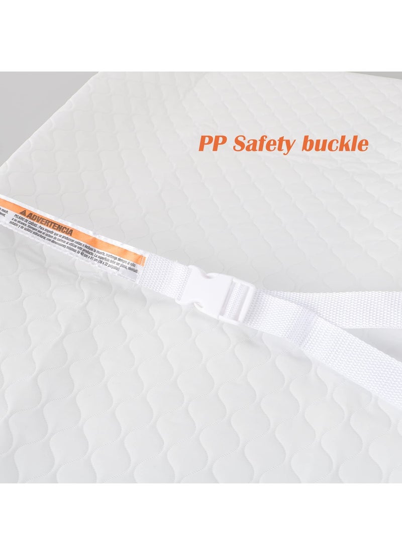 كي واي دي حصيرة تغيير الحفاضات بتصميم محدب مضاد للماء لتغيير الحفاضات على أعلى الخزانة أو طاولة تغيير الحفاضات للأطفال، غطاء قابل للغسل - Image 5