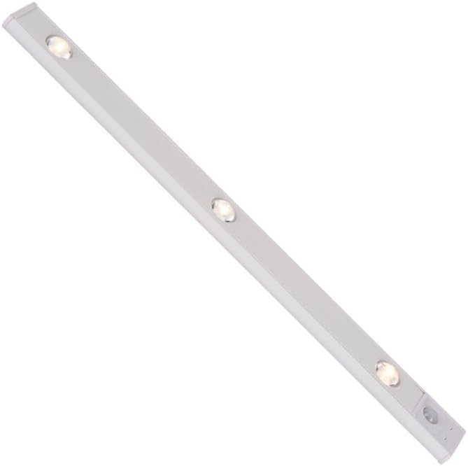 Bukela Motion Sensor Cabinet Light,LED Light, 40cm long,Wireless USB Rechargeable Kitchen Night Lights,Battery Powered Operated,for Wardrobe,Closets,Cabinet,3 Colors,3 lamp beads (Silver) - Image 2