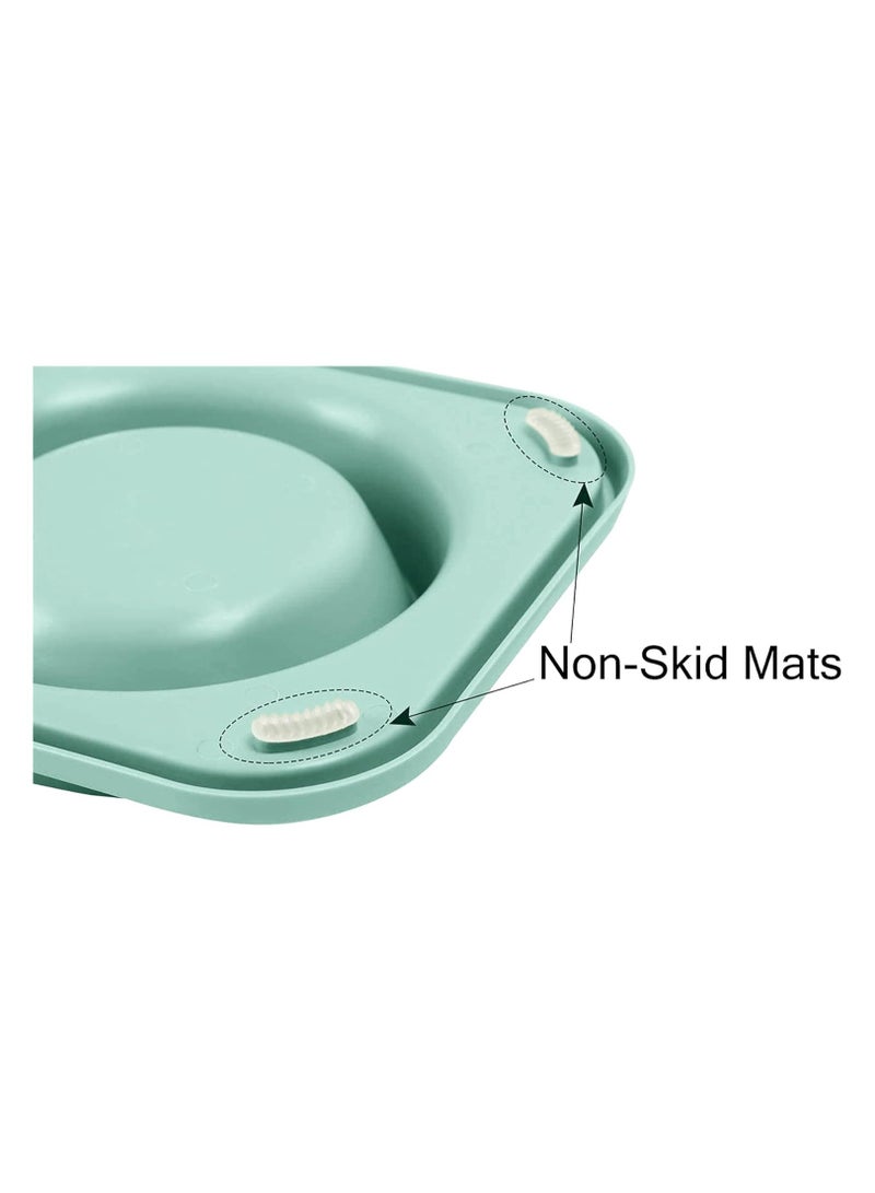 ليموس أوعية طعام للحيوانات الاليفة مضادة للانزلاق وغير قابلة للانسكاب مع حامل حصيرة من السيليكون - أطباق مياه من الفولاذ المقاوم للصدأ قابلة للإزالة للقطط والكلاب الصغيرة - Image 5