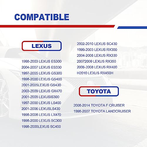 RBOKO Keyless Entry Remote Shell Case Replacement Key Fob Cover Case, Compatible with Lexus ES300 ES330 GS300 GS400 GS430 GX470 IS300 is330 LS400 LS430 LX470 RX300 RX330 RX350 RX400h RX450h2 SC430 Key Fob - Image 5