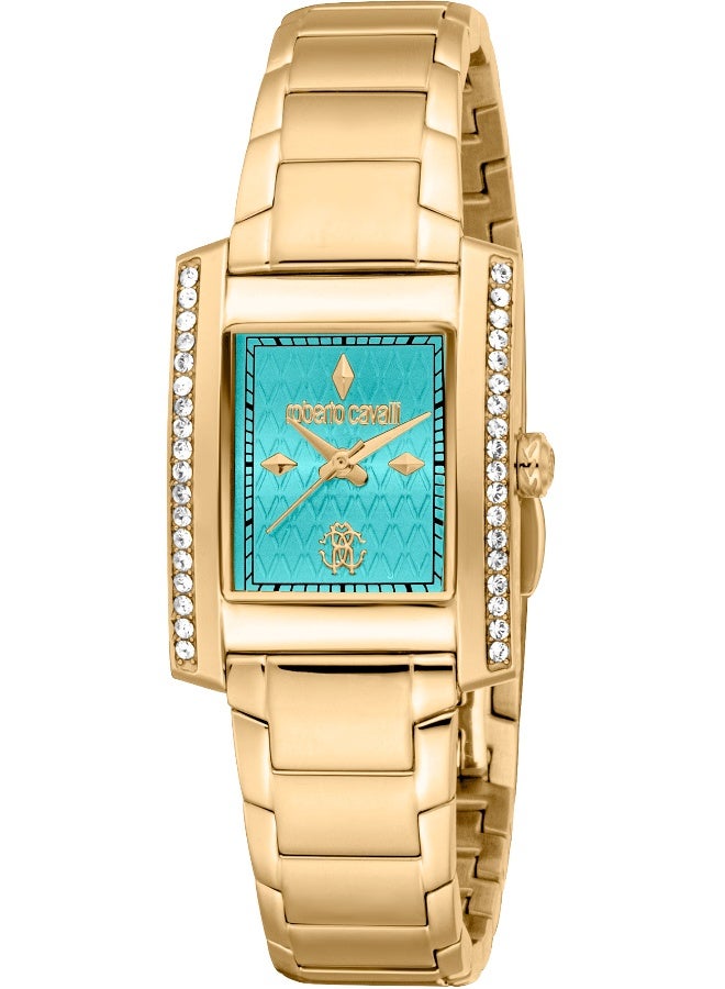 roberto cavalli روبرتو كافالي RC5L120M0065 - ساعة كوارتز أنثوية من الفولاذ المقاوم للصدأ 3 عقارب - Image 1