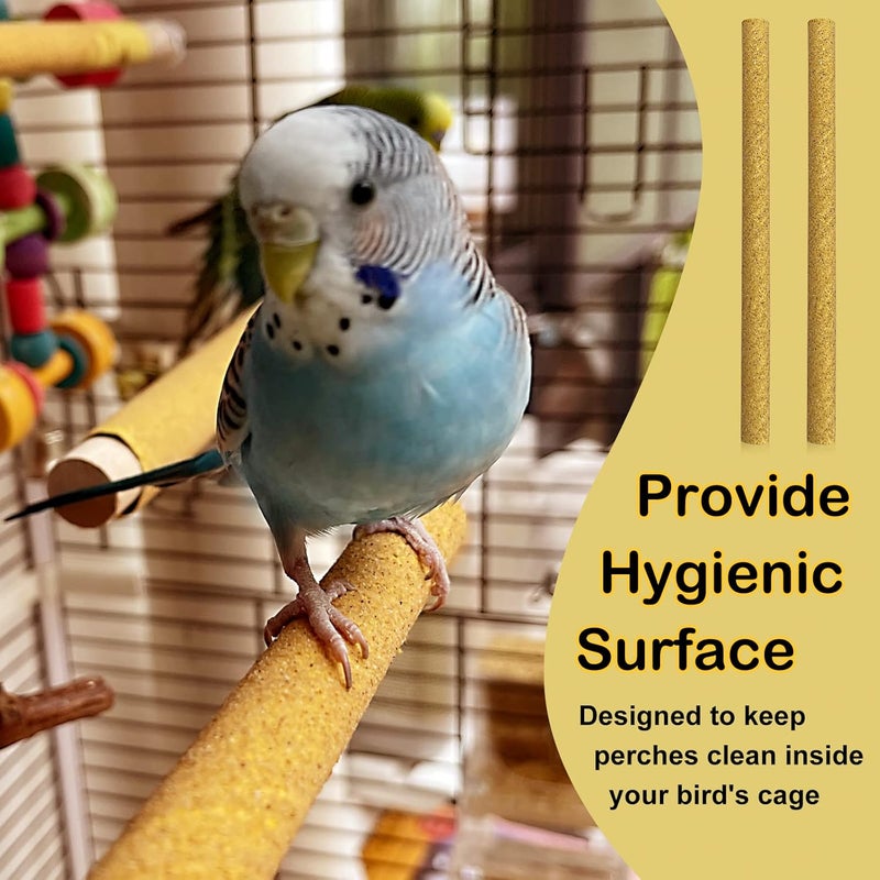 SX 24-Pack Sand Perch Covers for Parakeets Canaries Finches & Other Small Birds, Bird Perch Covers Sandpaper - Image 3