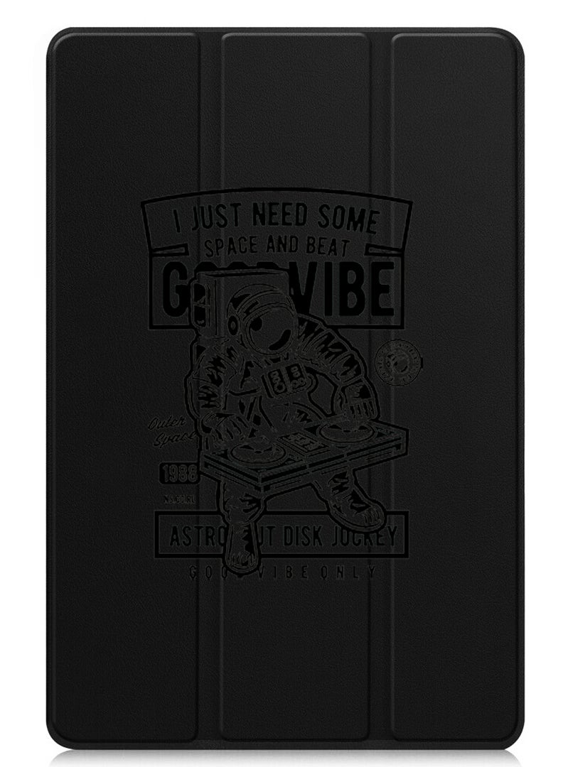 Theodor Protective Flip Case For Apple iPad Pro 11 (2024) With Trifold Stand Auto Wake Sleep Shockproof Cover Good vibe - Image 1