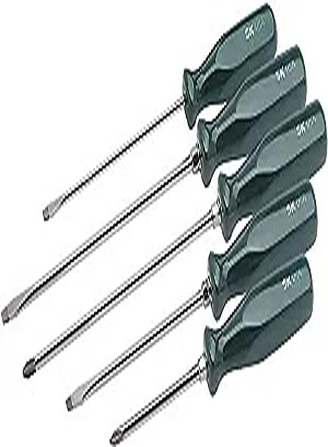 SK Tools USA 5 Piece, Long Reach, SureGrip® Combination Screwdriver Set: #2 Phillips, 3/16" & 1/4" Slotted | 86321 - Image 2