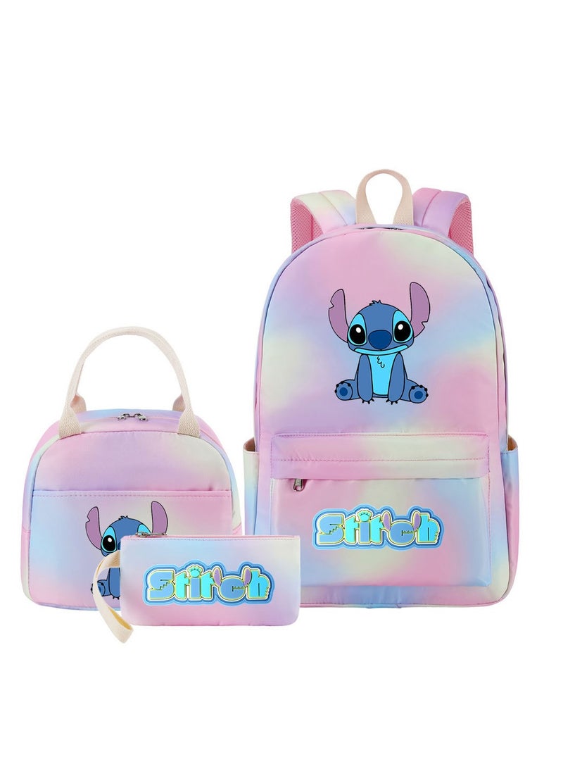 STITCH Stitch Printed Three Piece Set Backpack