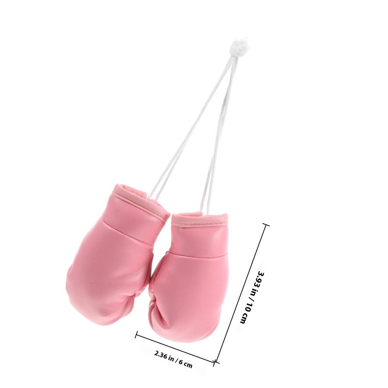 1 Pair Of Punching Gloves Charm Door Punching Gloves Decoration Punching Gloves Decor For Car Interior Punching Gloves Car Hanging Boxing Gloves Keychain - Image 2
