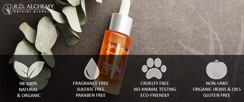 RD Alchemy - 100%  Natural & Organic Exfoliating Cleanser - Natural Face Wash for All skin Types. Sulfate Free, with AHAs Gently Cleanse Dirt, Oil and Makeup as it Exfoliates Dead Skin Making You GLOW! - Image 4