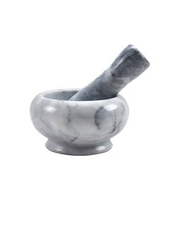 Bluejw Marble Granite Mortar And Pestle Grey  - Image 1
