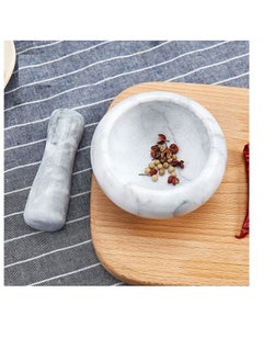 Bluejw Marble Granite Mortar And Pestle Grey  - Image 3