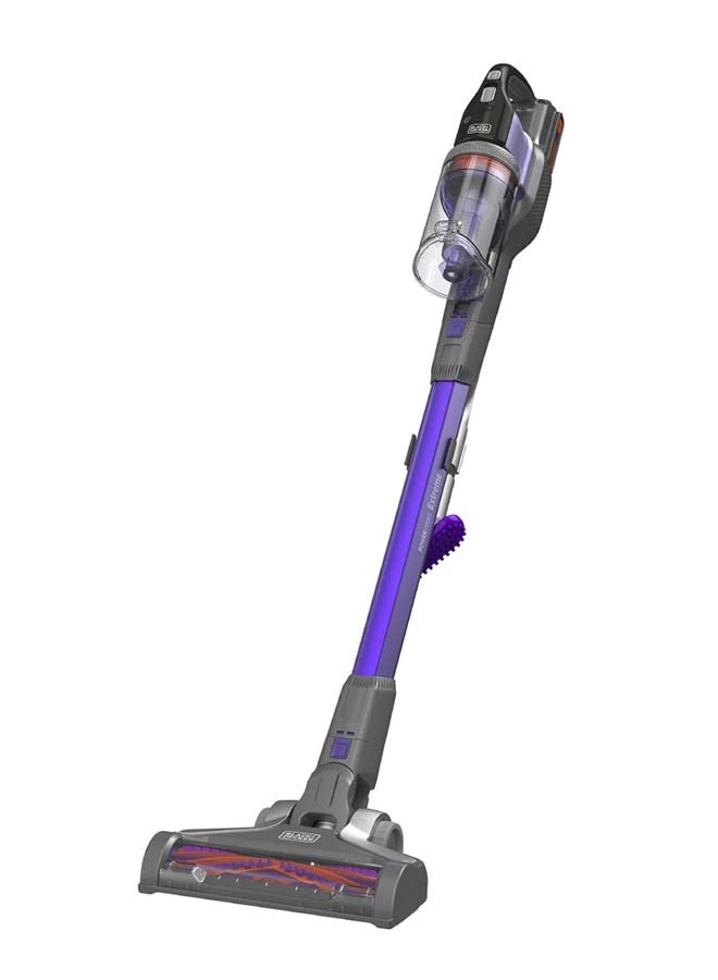 BLACK+DECKER 4-in-1 Cordless Stick Vacuum Cleaner, 18V, 1.5Ah Battery, 55-Minute Runtime, 38 Air Watts Suction Power, 650ml Dustbowl, Ideal for Pet Owners, Lightweight Design, Easy Storage 500 ml 27 W BDPSE1815P-QW ‎Titanium/Purple - Image 1