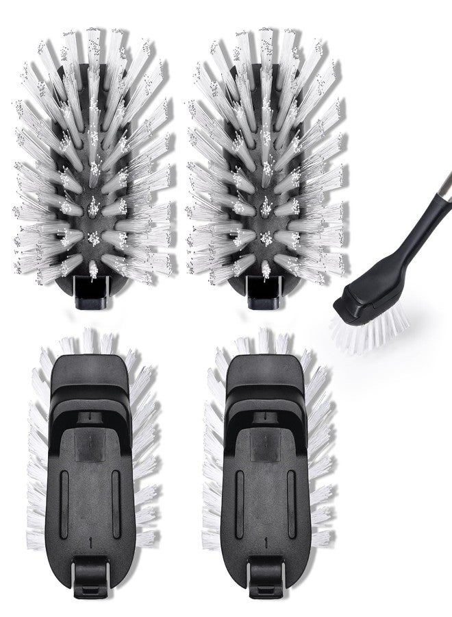 RIMAY Brush Refill for OXO Steel Dish Brush - 4 Pack Dish Brush Cleaning Replacement Head - Image 1