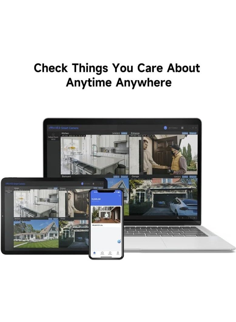 IMILAB EC3 Lite 2K WiFi Outdoor Spotlight Security Camera | 360° Pan & Tilt | Smart Human Detection | Two-Way Audio | Color Night Vision | Built-in Siren & Light | Weatherproof | IP66 | App Control - Image 5