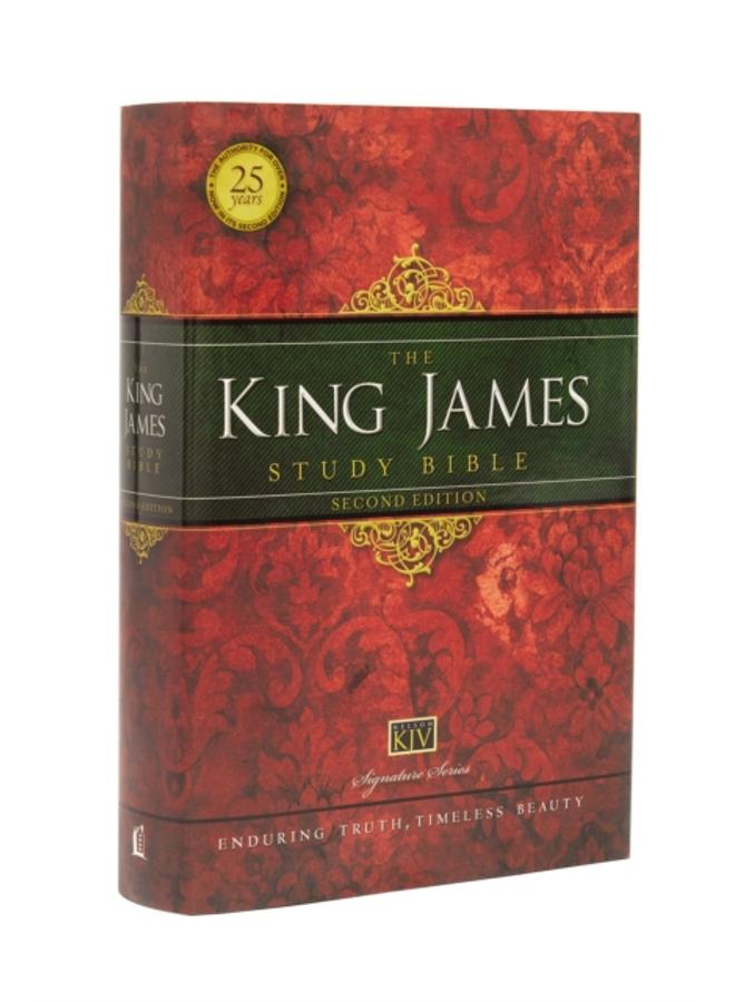 KJV Study Bible, Large Print, Hardcover, Red Letter : Second Edition