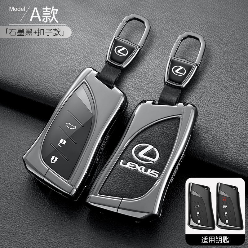 Lexus Key Cover for ES200, RX300, ES300H, NX200, UX260H, RX270 - Zinc Alloy, Simple Style - Image 1