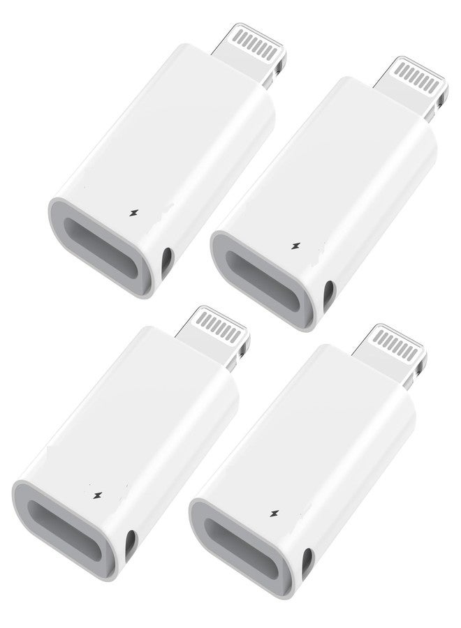 DesofIcon 4Pack Lightning Male to USB C Female Charging Adapter,Type C Charging Support Data Transmission Connector Dongle Compatible with iPhone 14/13/12/11/8/X/XR/XS/SE/7/Plus/Pro Max/6/5 iPad Air Mini - Image 1