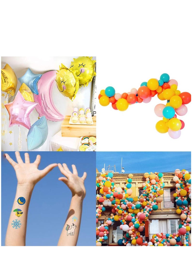 KASTWAVE - Happy Birthday Decorations Banner, Sun Moon Clouds Rainbow Sky Star Foil Balloon Birthday Party Supply - Image 1