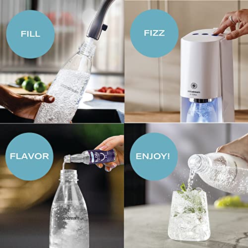 SodaStream E-TERRA Sparkling Water Maker (White) with CO2 and Carbonating Bottle - Image 4
