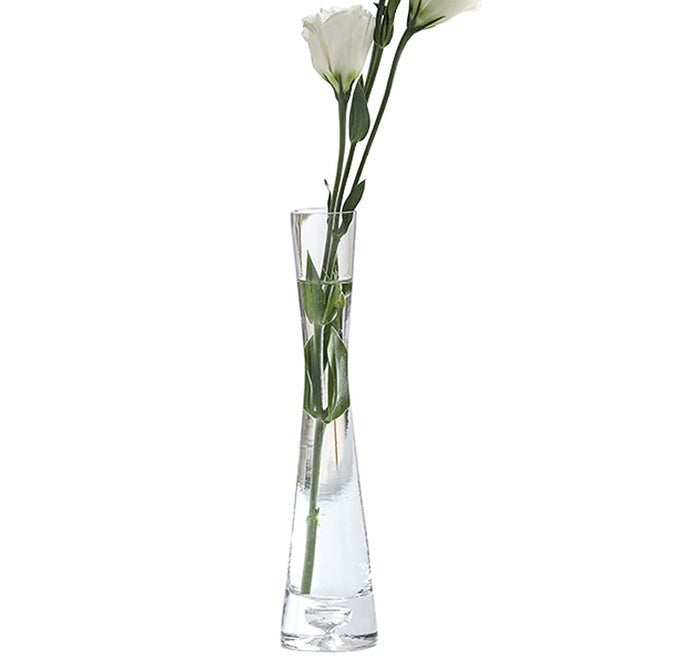HANDMADE BLOWN ART BUD GLASS VASE SMALL CLEAR DECORATIVE VASE SINGLE STEM VASE VINTAGE FLOWER BUD VASE FOR HOME OFFICE TABLE DCOR WEDDING CENTERPIECES DECORATIONS