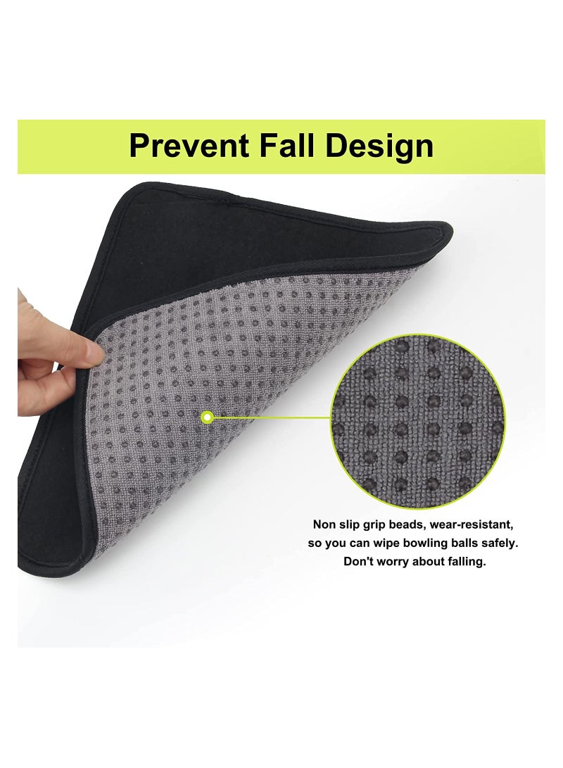 Generic (3-Pack) Microfiber Bowling Ball Towel - 10 Inches x 8 Inches Premium Quality Bowling Ball Shammy Pad with Easy-Grip Dots - Clean Bowling Ball from Dirt and Oil to Improve Grip and Precision - Image 5