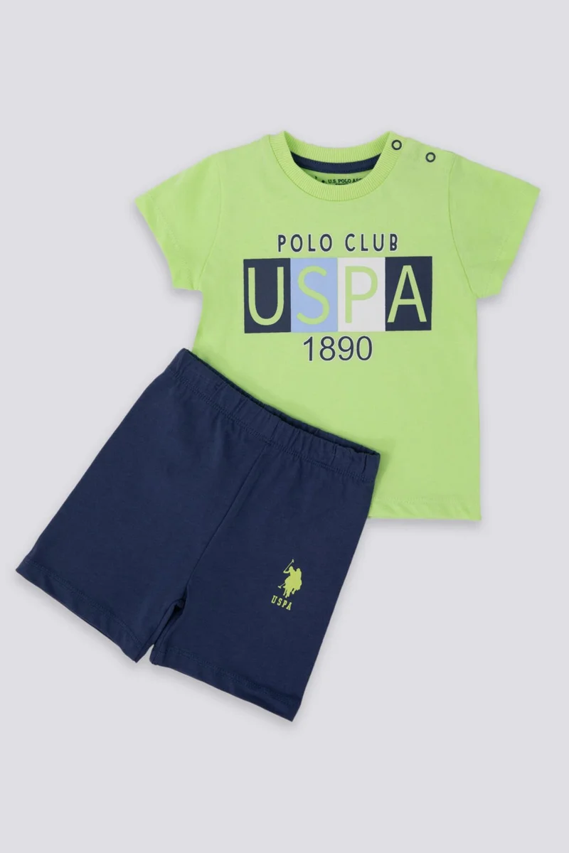 U.S. Polo Assn. Care Green Baby T-shirt Set