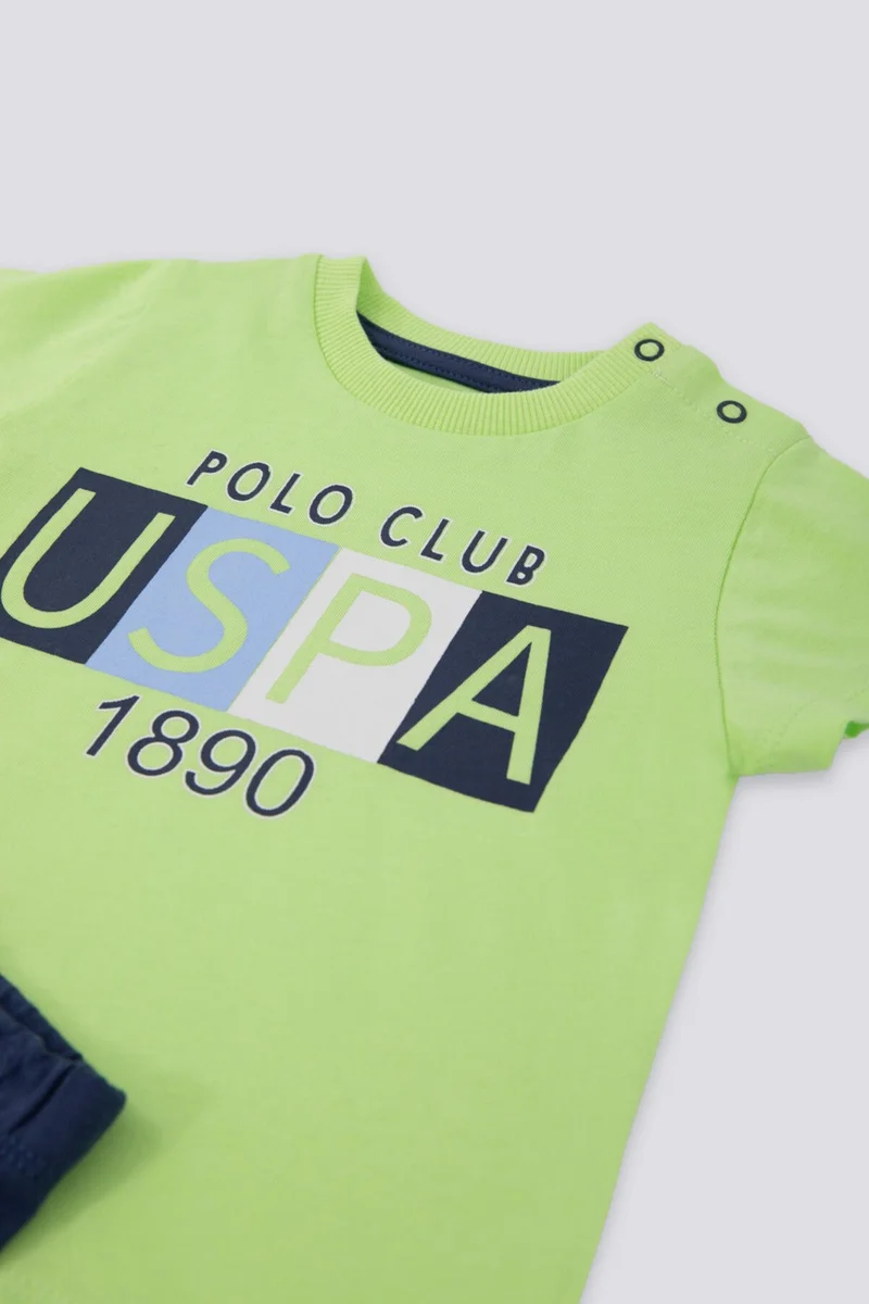U.S. Polo Assn. Care Green Baby T-shirt Set