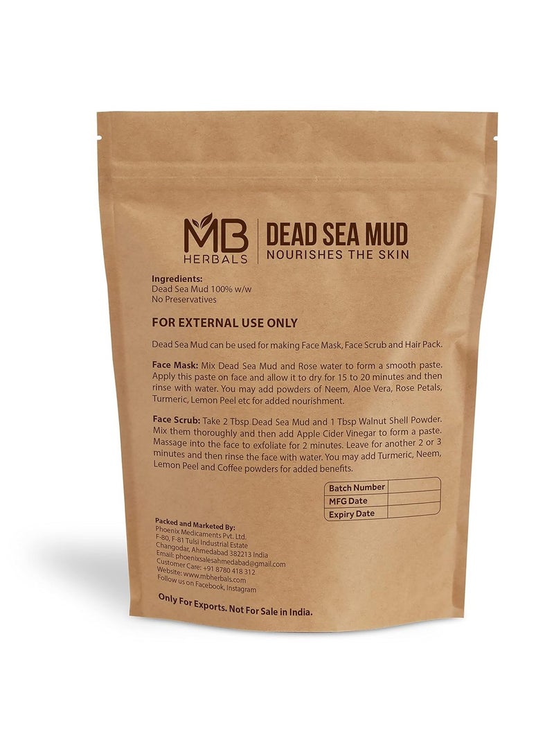 MB Herbals Dead Sea Mud 227 Gram | Half Pound | For Face Packs and Soap Making | Nourishes & Exfoliates the Skin | Dry Clay Powder - Image 4